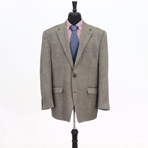 Ralph Lauren 46R Gray HB 2-Button Sport Coat Blazer Jacket G716 - Picture 1 of 11